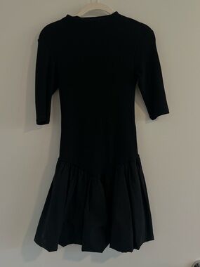 Zara Black Mini Dress with Flared Hem